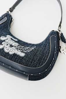 CRYSTAL WING HOBO BAG, image 6