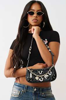 HORSESHOE CHARM SHOULDER BAG, image 1