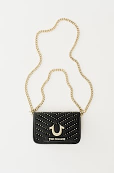 HORSESHOE STUDDED HANDBAG, image 3
