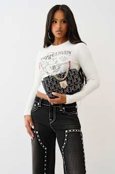 HORSESHOE QUILTED FLAP BAG, image 2