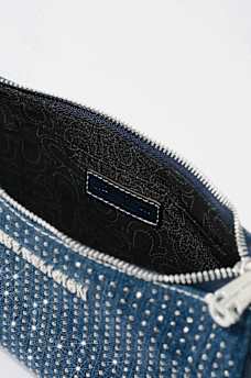 DENIM CRYSTAL SHOULDER BAG, image 5