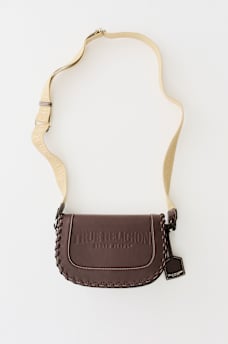 LOGO WHIP STITCH SADDLE BAG, image 1