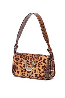 MULTI PRINT HORSESHOE FLAP BAG