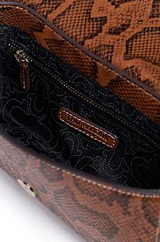 MULTI PRINT HORSESHOE FLAP BAG
