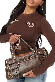 TRUE MULTI BUCKLE HANDBAG
