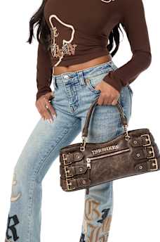 TRUE MULTI BUCKLE HANDBAG