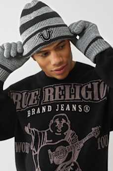 HORSESHOE BEANIE AND GLOVE SET, image 1