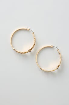 LOGO SYMBOL HOOP EARRINGS, image 4