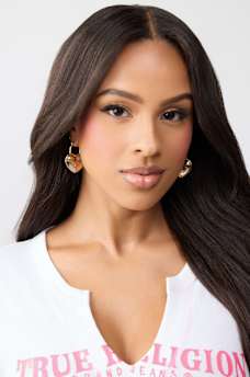 LOGO HEARTLOCK EARRINGS, image 3