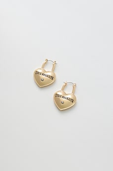 LOGO HEARTLOCK EARRINGS, image 4