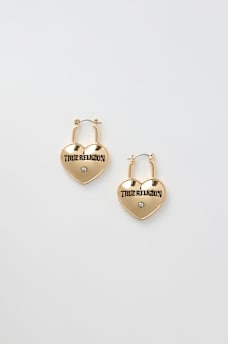 LOGO HEARTLOCK EARRINGS, image 1
