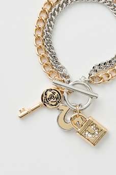 BRAZALETE CON DIJE DE LLAVE Y BUDDHA, image 4