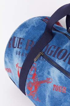DENIM DUFFEL BAG