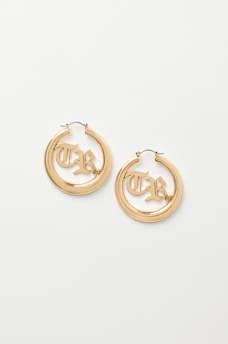 LOGO HOOP EARRINGS, image 1