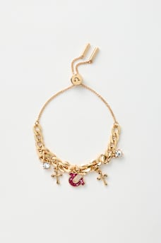 HORSESHOE HANGING CHARM BRACELET