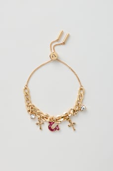 HORSESHOE HANGING CHARM BRACELET