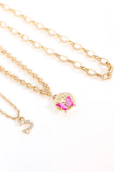 BUTTERFLY NECKLACE SET