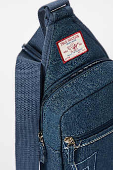 DENIM HORSESHOE SLING BAG, image 4