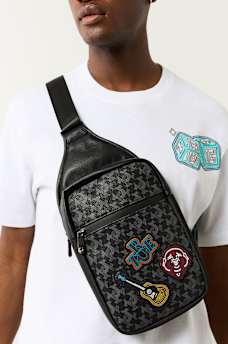 PATCH PU SLING BAG, image 1