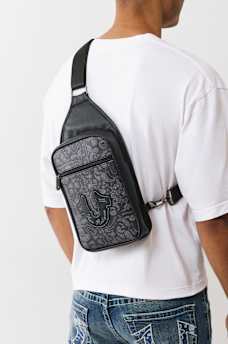 PAISLEY HORSESHOE SLING BAG, image 1