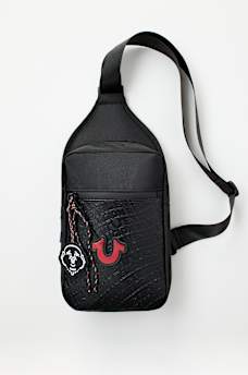 ALLOVER PRINT BUDDHA CHARM SLING BAG, image 1