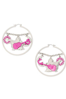 BUDDHA CHAIN HOOP EARRINGS