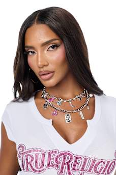 HORSESHOE CHARM LAYERED NECKLACE
