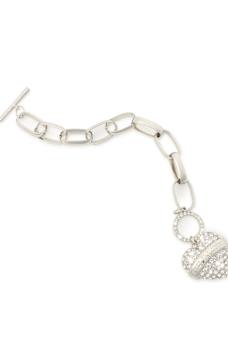 CRYSTAL TOGGLE HEART BRACELET