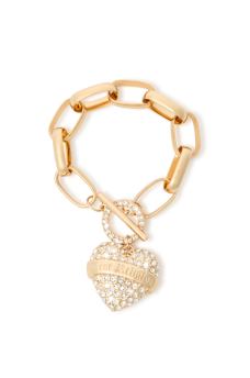 CRYSTAL TOGGLE HEART BRACELET