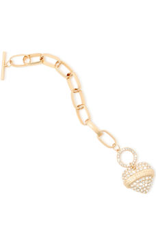 CRYSTAL TOGGLE HEART BRACELET