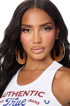 XL HORSESHOE HOOP EARRING