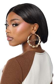 BAMBOO HOOP EARRINGS