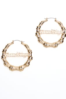 BAMBOO HOOP EARRINGS