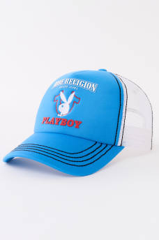 PLAYBOY X TRUE RELIGION TRUCKER HAT
