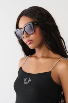 BLACK SQUARE SUNGLASSES, image 1