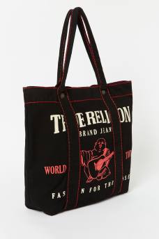 SUPER T DENIM TOTE BAG, image 3