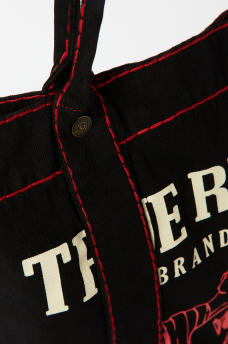 SUPER T DENIM TOTE BAG, image 4