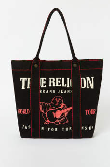 SUPER T DENIM TOTE BAG, image 1