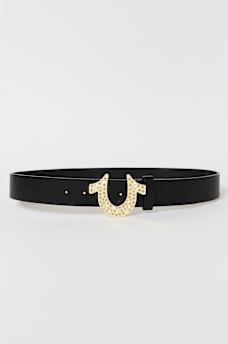 CRYSTAL HORSESHOE BUCKLE BELT, image 2