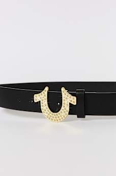 CRYSTAL HORSESHOE BUCKLE BELT, image 3