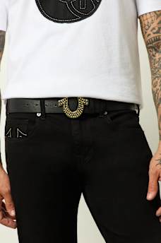 CRYSTAL HORSESHOE BUCKLE BELT