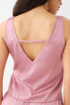 CRYSTAL SATIN TANK & SHORT PAJAMA SET , image 4