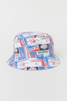 BRANDED PRINT BUCKET HAT