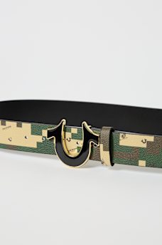 CAMO HORSESHOE BUCKLE BELT, image 4