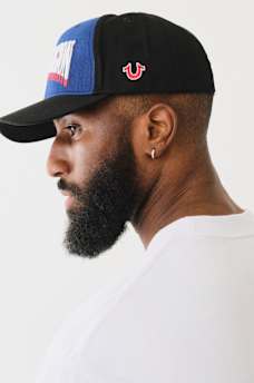 EMBROIDERED LOGO COLORBLOCK HAT