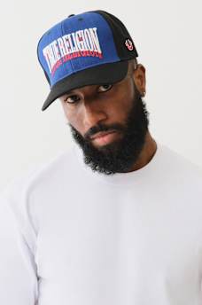 EMBROIDERED LOGO COLORBLOCK HAT