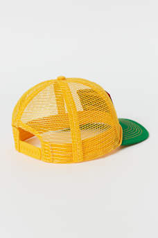 PATCH LOGO COLORBLOCK MESH TRUCKER HAT, image 4