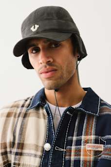 FAUX SHEARLING TRIM HAT, image 1