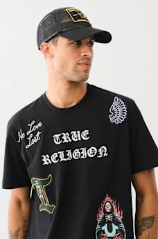 LOGO PATCH MESH TRUCKER HAT, image 2