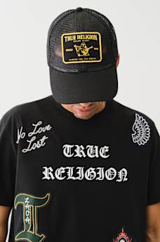 LOGO PATCH MESH TRUCKER HAT, image 3